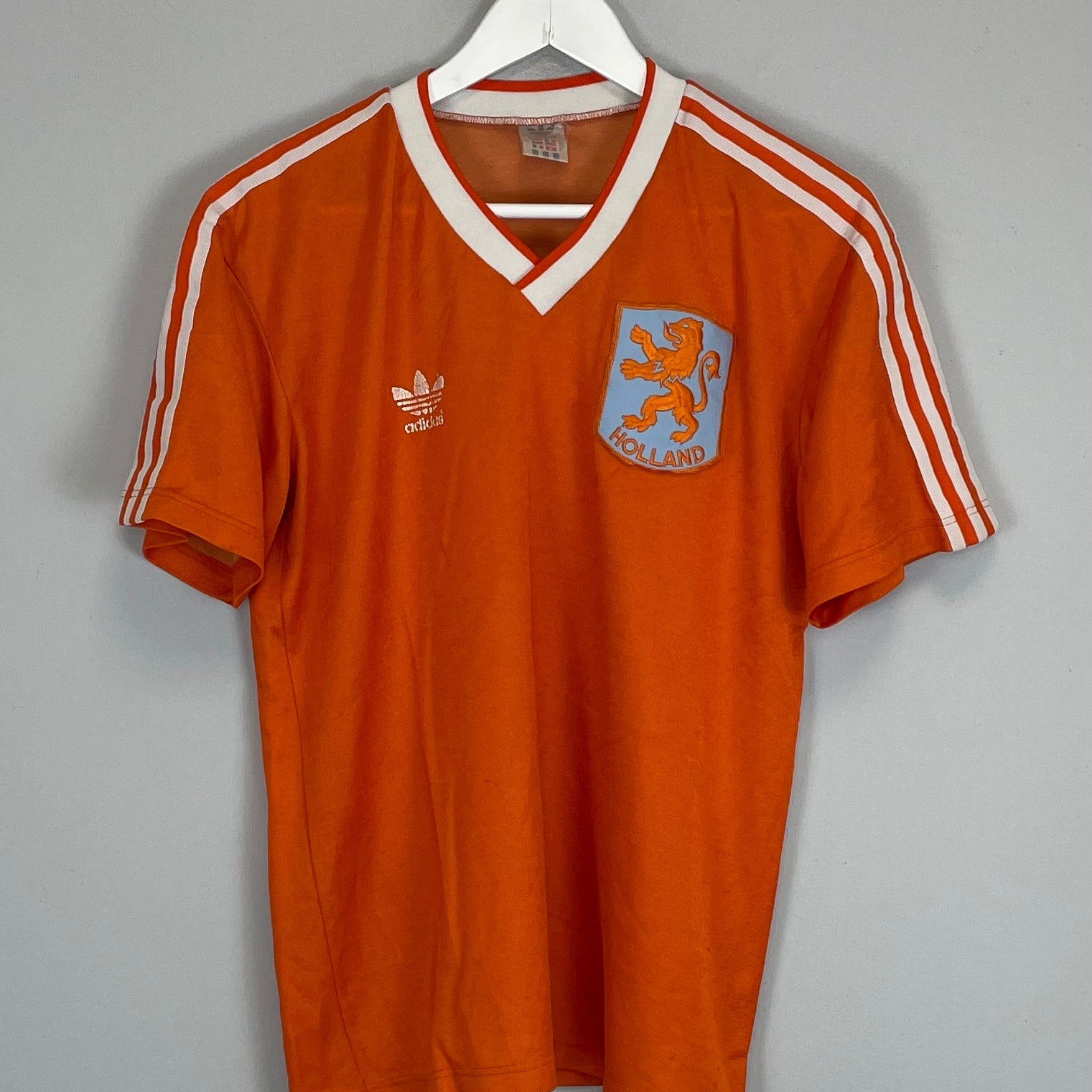 Shop 1985/89 NETHERLANDS HOME SHIRT (M) ADIDAS, classic football shirts, vintage football shirts & retro soccer jerseys at Cult Kits