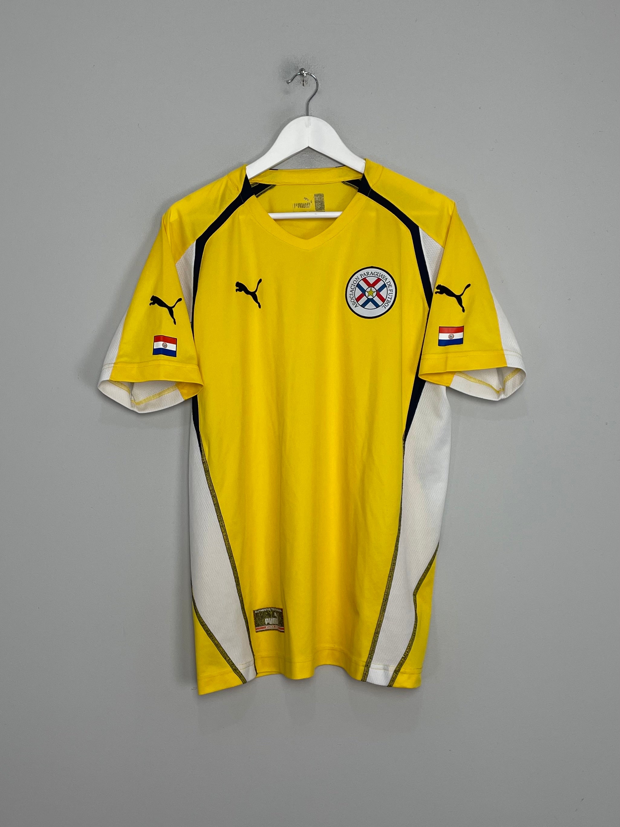 Shop 2004/06 PARAGUAY AWAY SHIRT (XL) PUMA, classic football shirts, vintage football shirts & retro soccer jerseys at Cult Kits