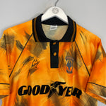 Shop 1992/93 WOLVES HOME SHIRT (M) MOLINEUX, classic football shirts, vintage football shirts & retro soccer jerseys at Cult Kits