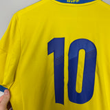 Shop 2016/17 SWEDEN #10 *PLAYER ISSUE* HOME SHIRT (M) ADIDAS, classic football shirts, vintage football shirts & retro soccer jerseys at Cult Kits