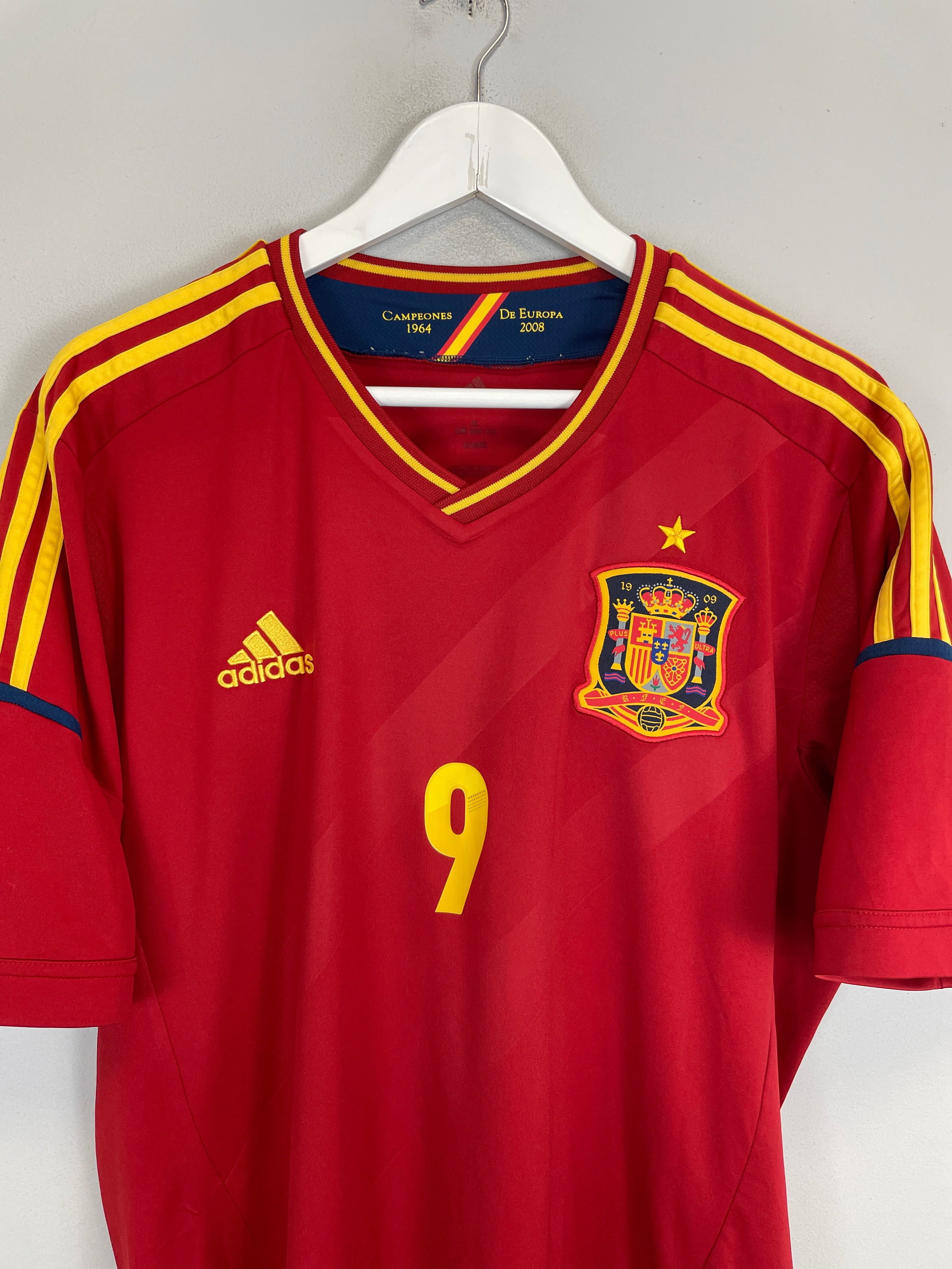 Shop 2011/12 SPAIN TORRES #9 HOME SHIRT (XL) ADIDAS, classic football shirts, vintage football shirts & retro soccer jerseys at Cult Kits