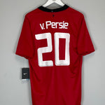 Shop 2013/14 MANCHESTER UNITED V.PERSIE #20 *BNWT* HOME SHIRT (L) NIKE, classic football shirts, vintage football shirts & retro soccer jerseys at Cult Kits