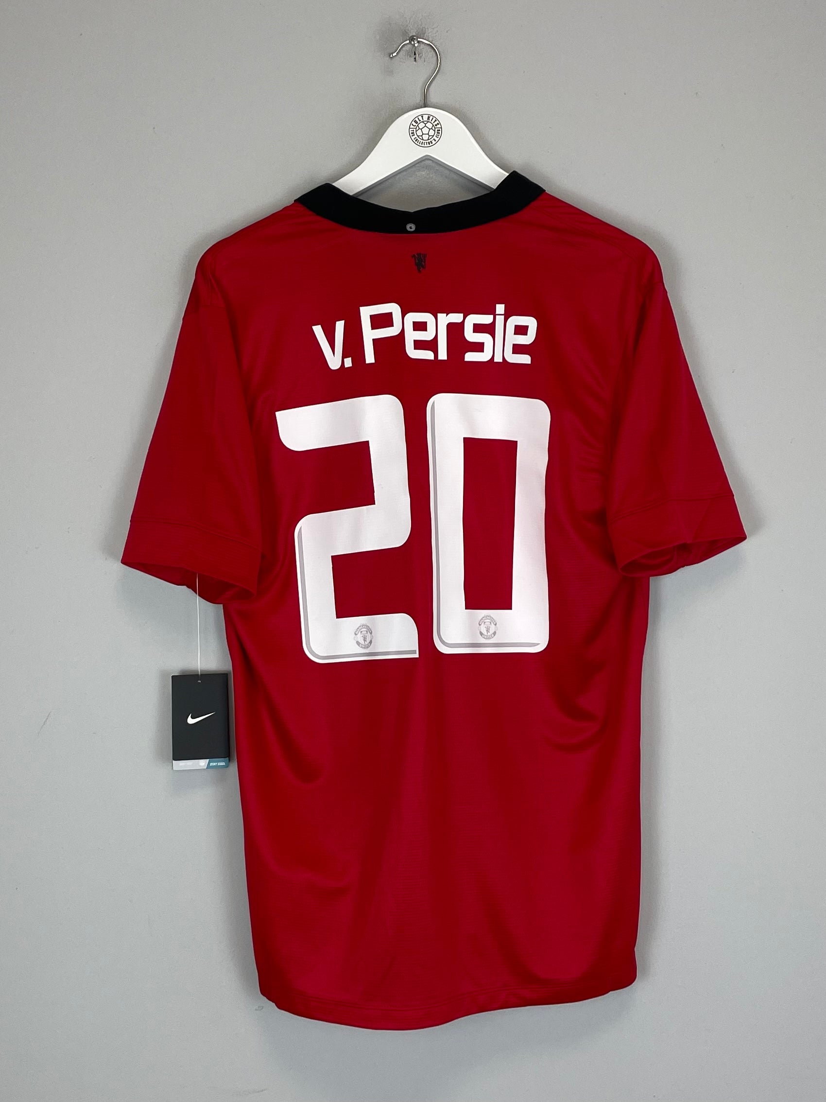 Shop 2013/14 MANCHESTER UNITED V.PERSIE #20 *BNWT* HOME SHIRT (L) NIKE, classic football shirts, vintage football shirts & retro soccer jerseys at Cult Kits