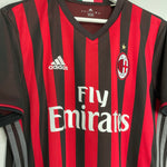 Shop 2016/17 AC MILAN HOME SHIRT (L) ADIDAS, classic football shirts, vintage football shirts & retro soccer jerseys at Cult Kits
