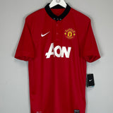 Shop 2013/14 MANCHESTER UNITED V.PERSIE #20 *BNWT* HOME SHIRT (L) NIKE, classic football shirts, vintage football shirts & retro soccer jerseys at Cult Kits