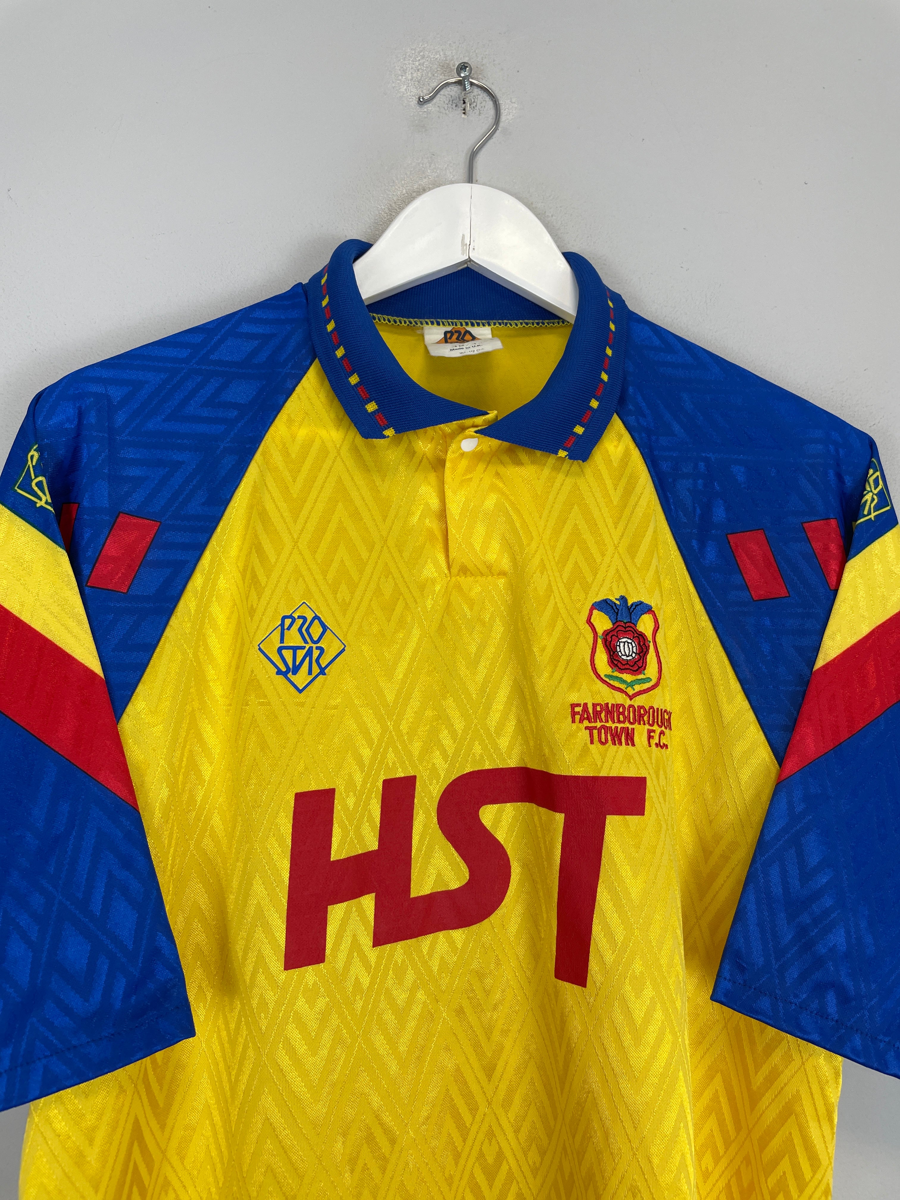 Shop 1991/92 FARNBOROUGH TOWN #7 HOME SHIRT (L) PRO STAR, classic football shirts, vintage football shirts & retro soccer jerseys at Cult Kits