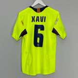 2005/06 BARCELONA XAVI #6 AWAY SHIRT (S) NIKE