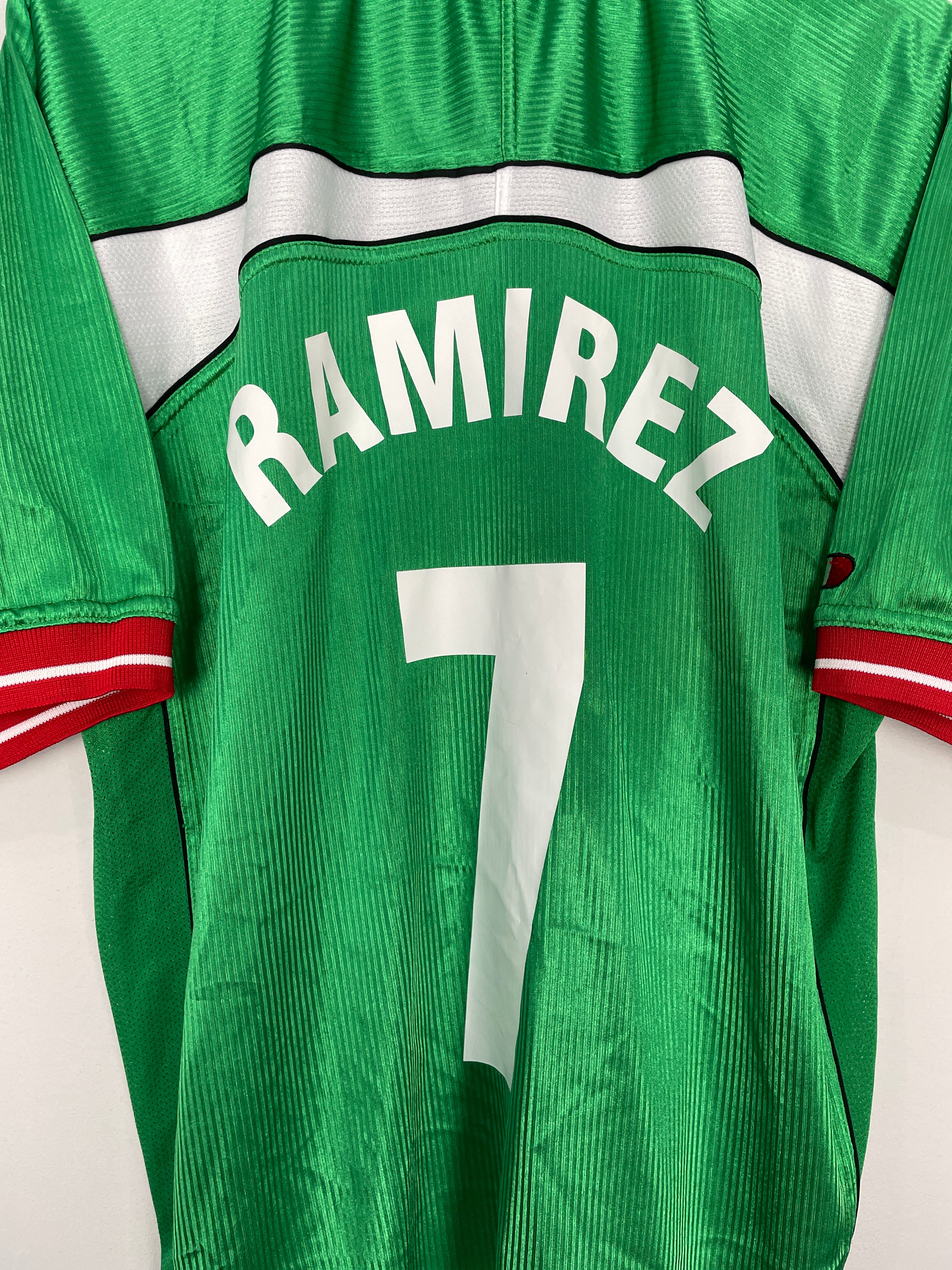 Shop 2000/01 MEXICO RAMIREZ #7 HOME SHIRT (XL) ATLETICA, classic football shirts, vintage football shirts & retro soccer jerseys at Cult Kits