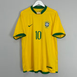 2006/08 BRAZIL RONALDINHO #10 HOME SHIRT (XL) NIKE