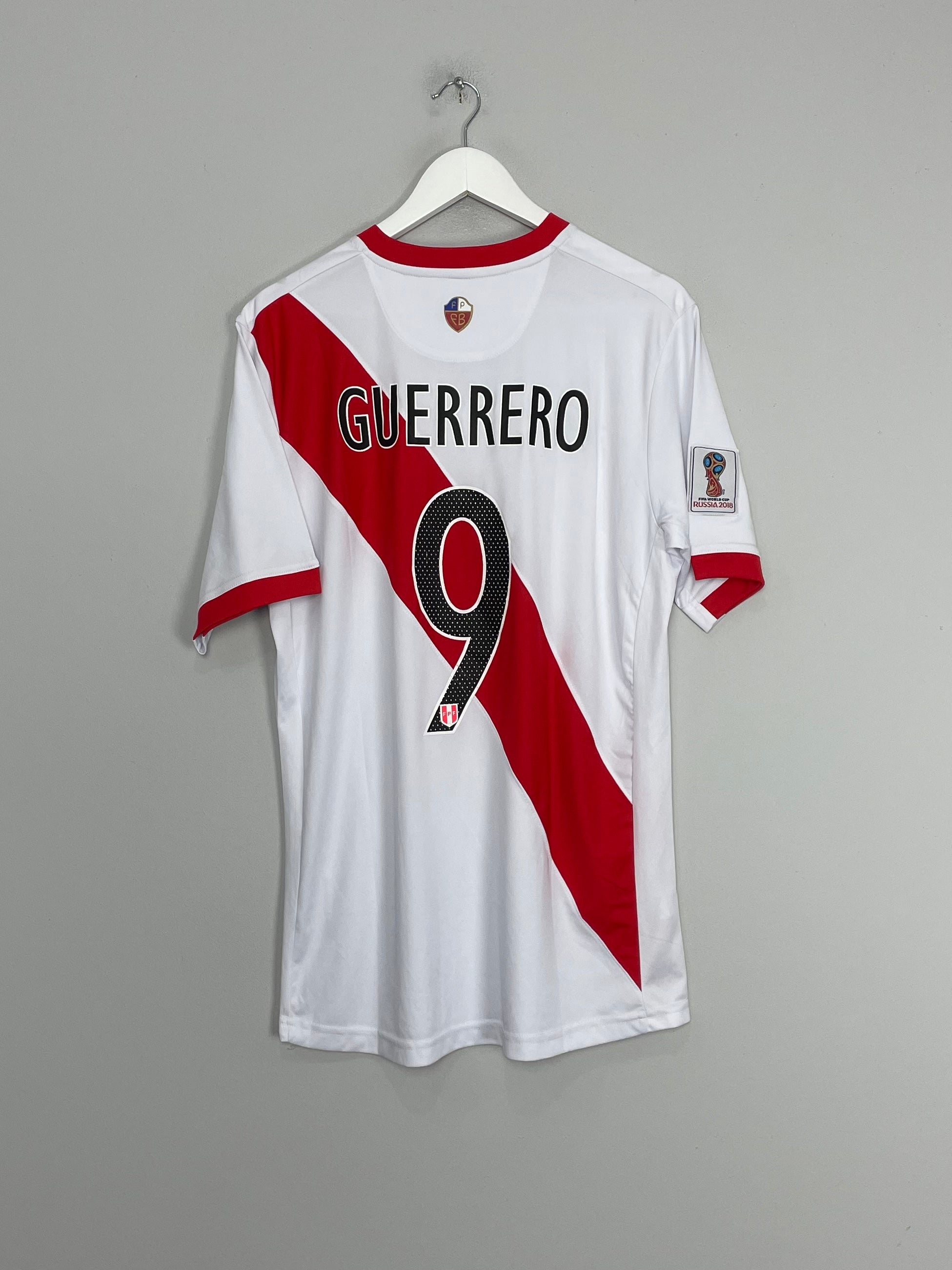Shop 2017/18 PERU GUERRERO #9 HOME SHIRT (L) UMBRO, classic football shirts, vintage football shirts & retro soccer jerseys at Cult Kits