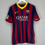 Shop 2013/14 BARCELONA MESSI #10 HOME SHIRT (S) NIKE, classic football shirts, vintage football shirts & retro soccer jerseys at Cult Kits