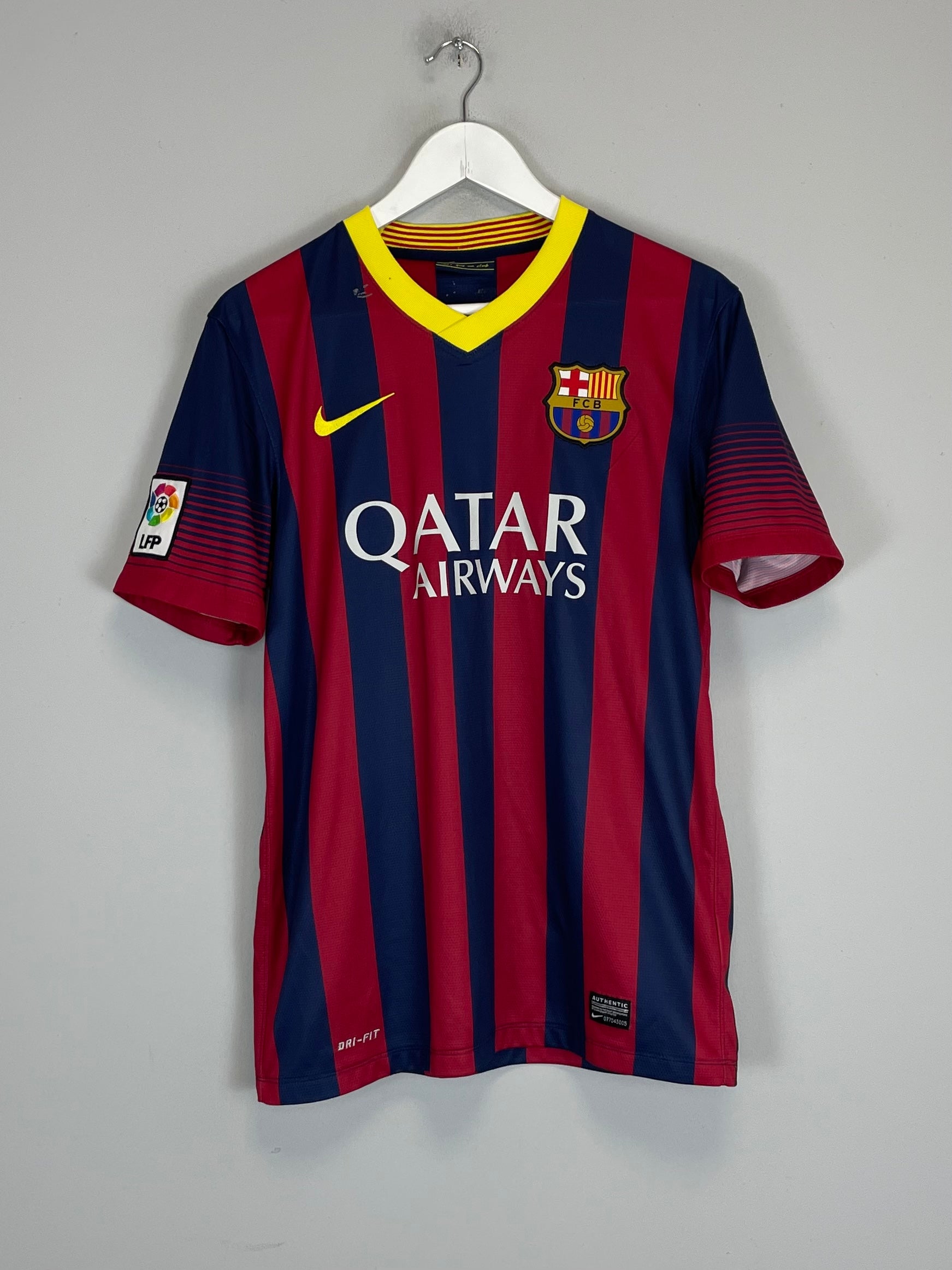 Shop 2013/14 BARCELONA MESSI #10 HOME SHIRT (S) NIKE, classic football shirts, vintage football shirts & retro soccer jerseys at Cult Kits