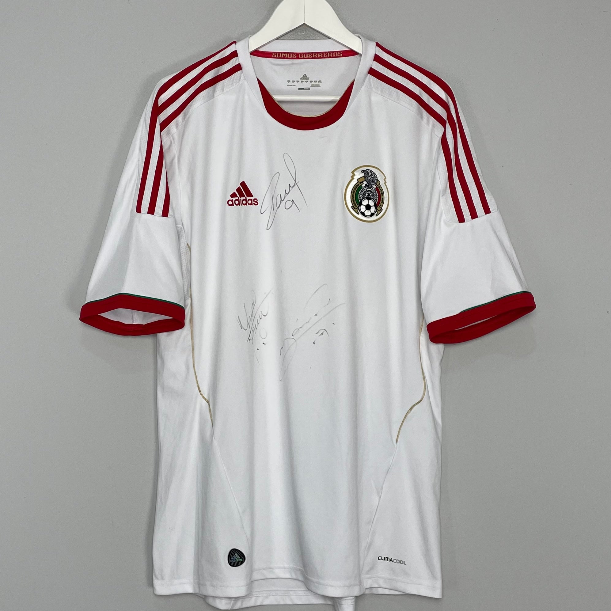 Shop 2012/14 MEXICO *SIGNED* AWAY SHIRT (XL) ADIDAS, classic football shirts, vintage football shirts & retro soccer jerseys at Cult Kits