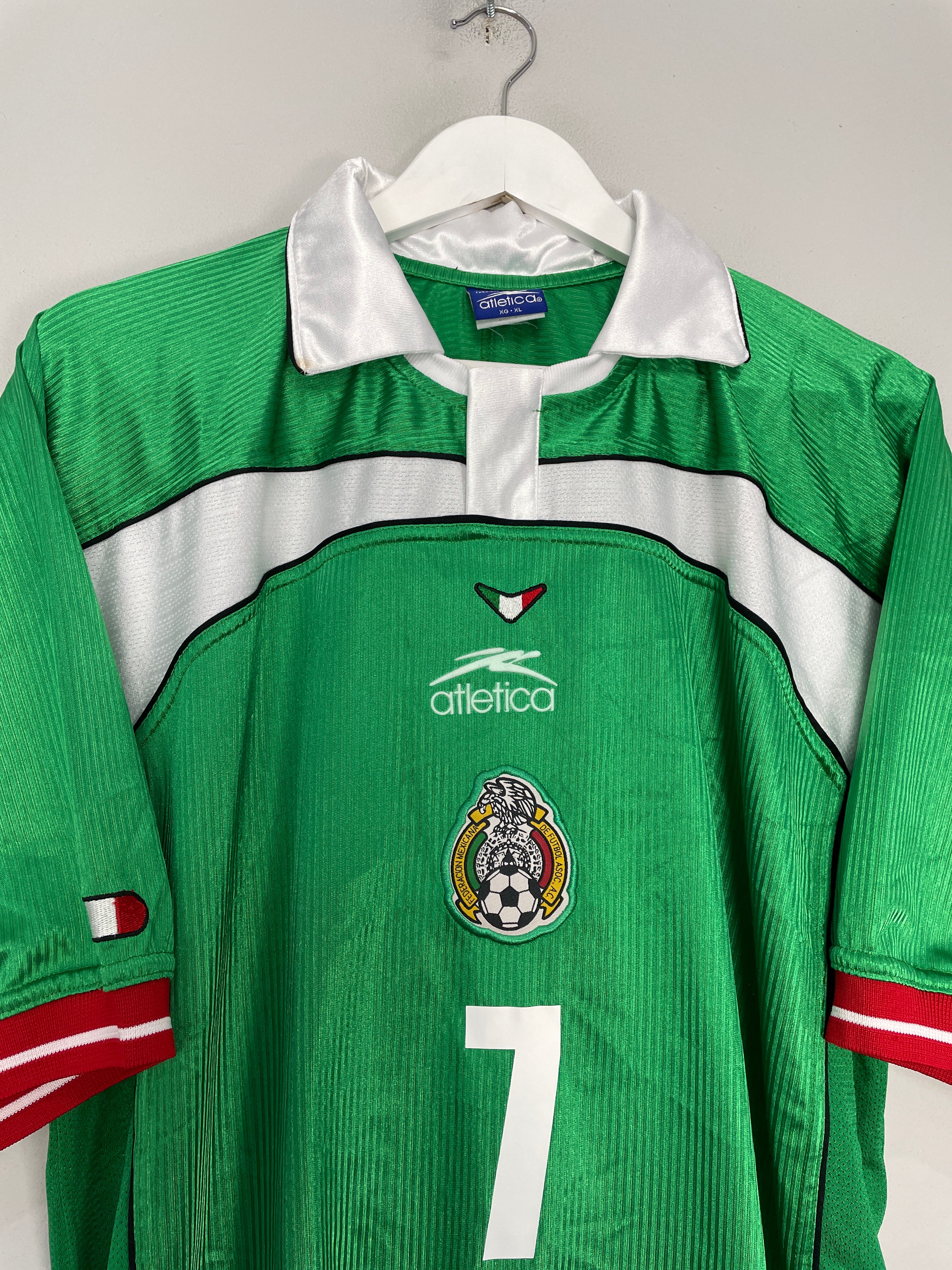 Shop 2000/01 MEXICO RAMIREZ #7 HOME SHIRT (XL) ATLETICA, classic football shirts, vintage football shirts & retro soccer jerseys at Cult Kits