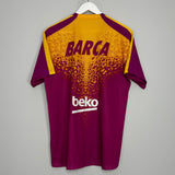 Shop 2015/16 BARCELONA TRAINING SHIRT (L) NIKE, classic football shirts, vintage football shirts & retro soccer jerseys at Cult Kits