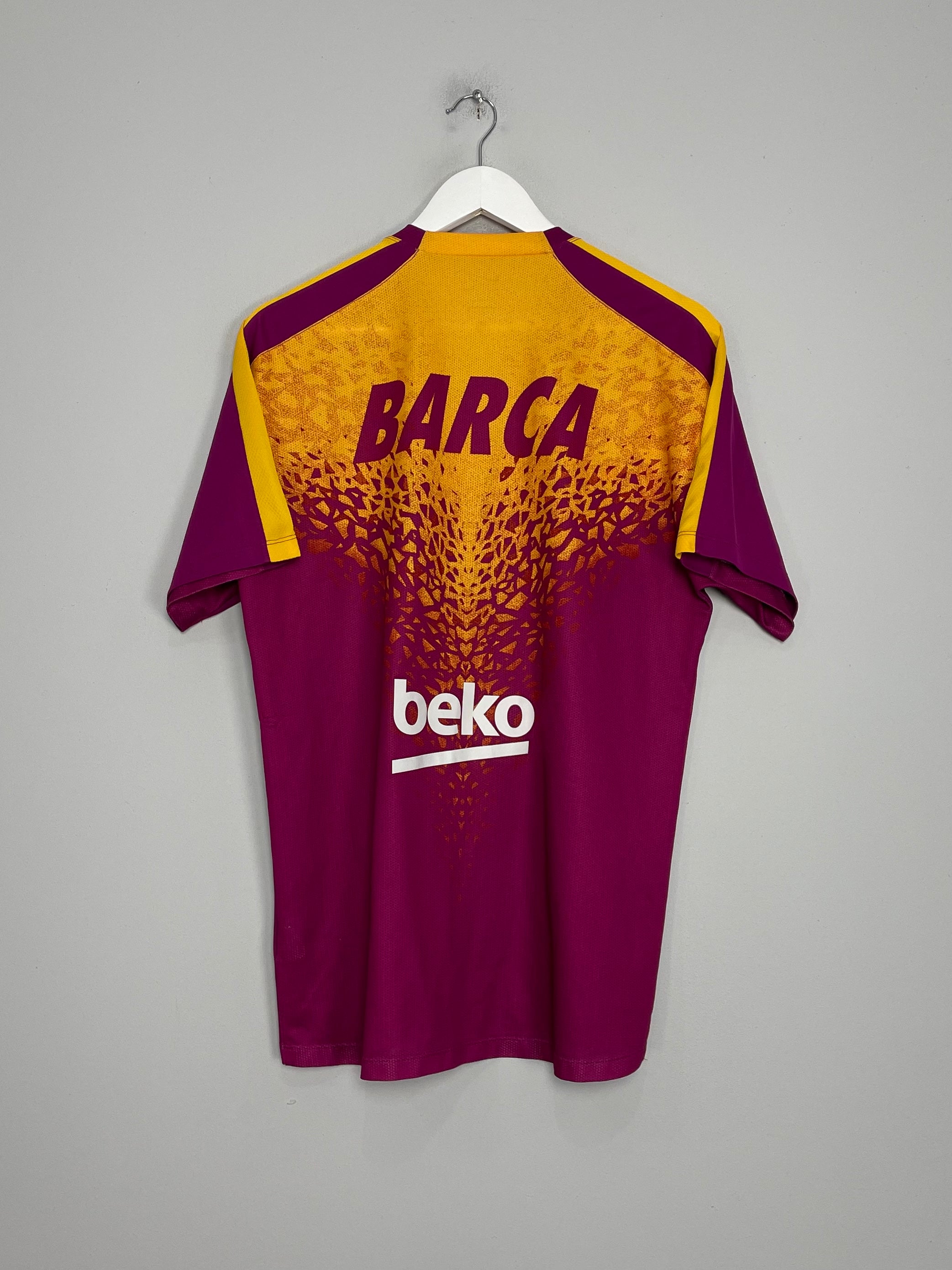 Shop 2015/16 BARCELONA TRAINING SHIRT (L) NIKE, classic football shirts, vintage football shirts & retro soccer jerseys at Cult Kits