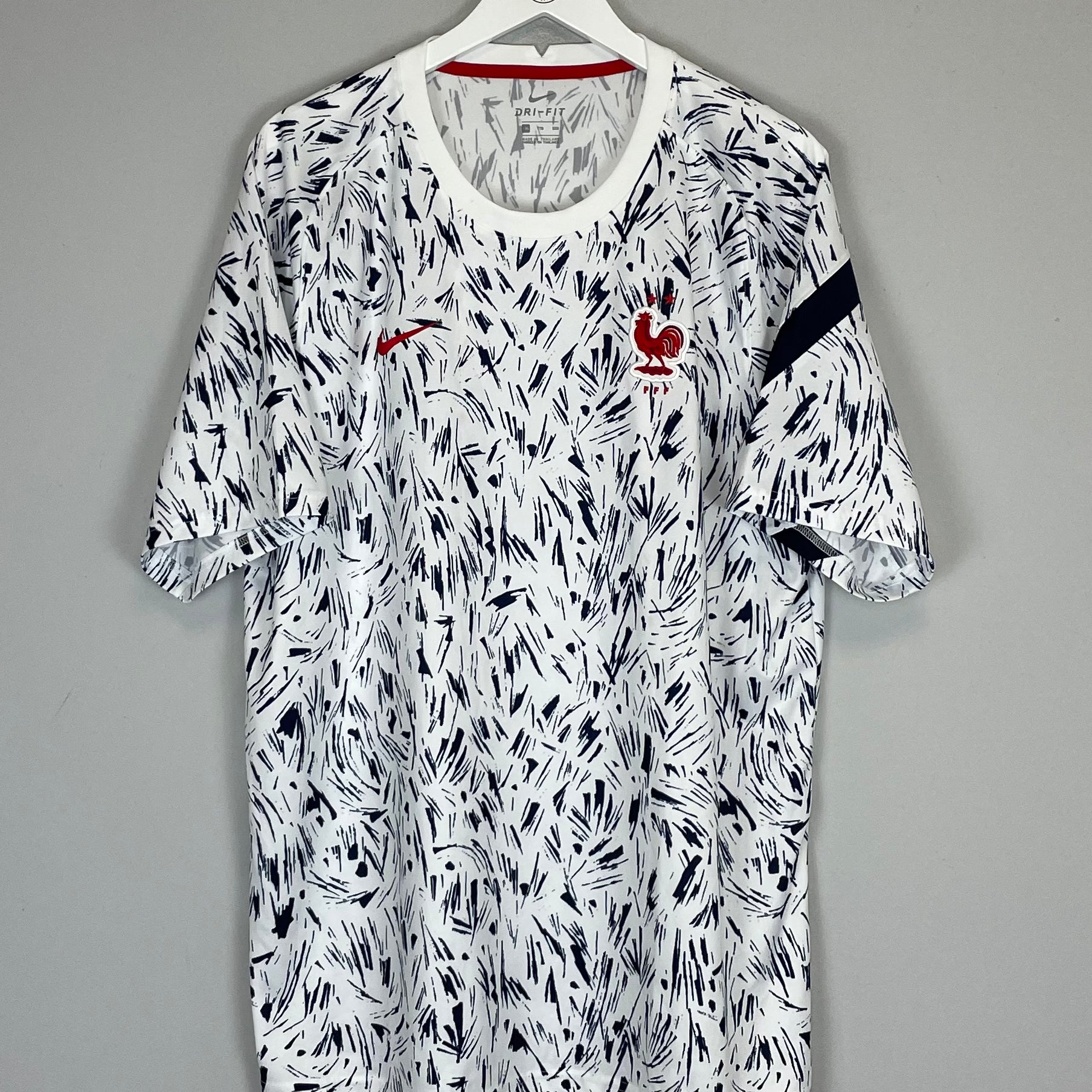 Shop 2020/21 FRANCE PRE-MATCH SHIRT (XXL) NIKE, classic football shirts, vintage football shirts & retro soccer jerseys at Cult Kits