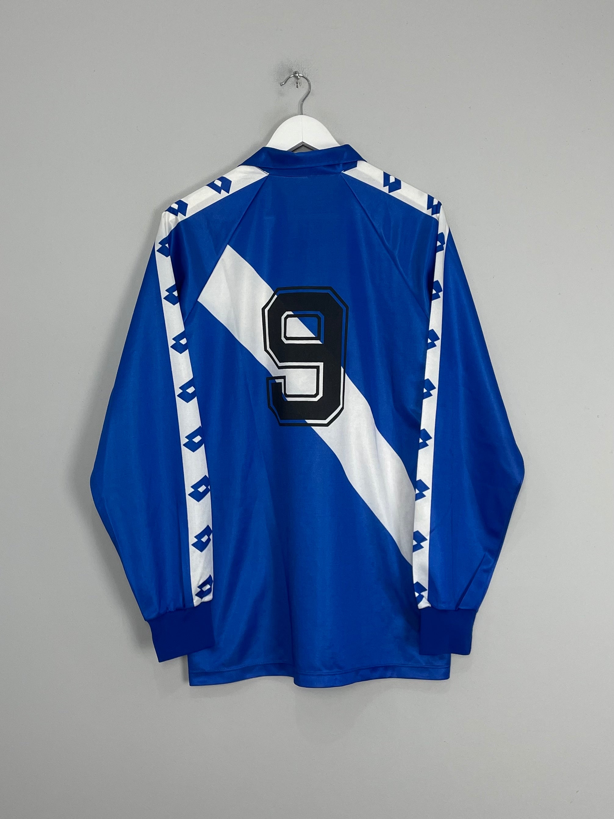 Shop 1992/93 RAYO VALLECANO #9 L/S #9 AWAY SHIRT (XL) LOTTO, classic football shirts, vintage football shirts & retro soccer jerseys at Cult Kits