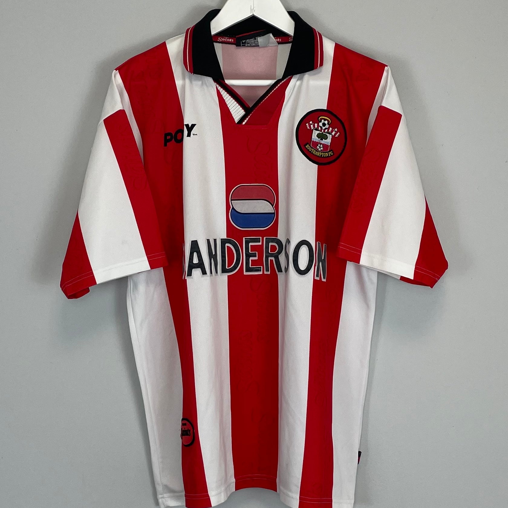 Shop 1997/99 SOUTHAMPTON HOME SHIRT (L) PONY, classic football shirts, vintage football shirts & retro soccer jerseys at Cult Kits