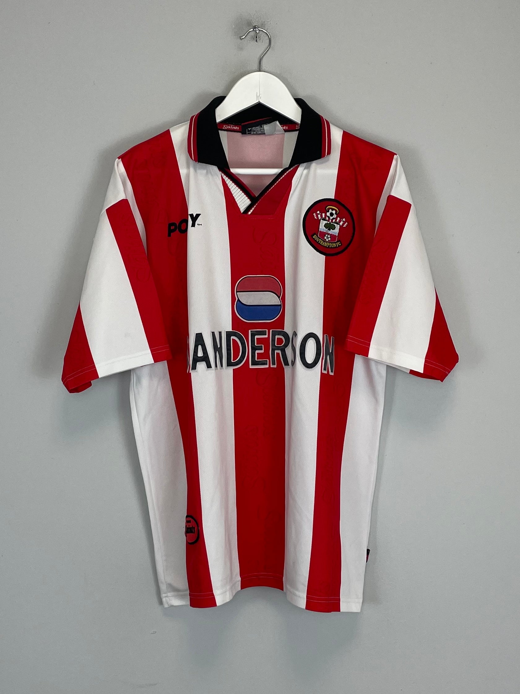 Shop 1997/99 SOUTHAMPTON HOME SHIRT (L) PONY, classic football shirts, vintage football shirts & retro soccer jerseys at Cult Kits