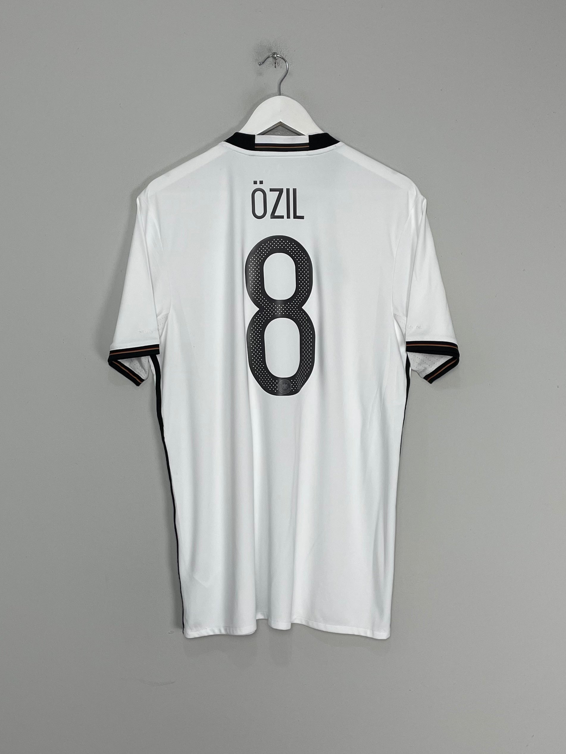 Shop 2015/16 GERMANY OZIL #8 HOME SHIRT (L) ADIDAS, classic football shirts, vintage football shirts & retro soccer jerseys at Cult Kits
