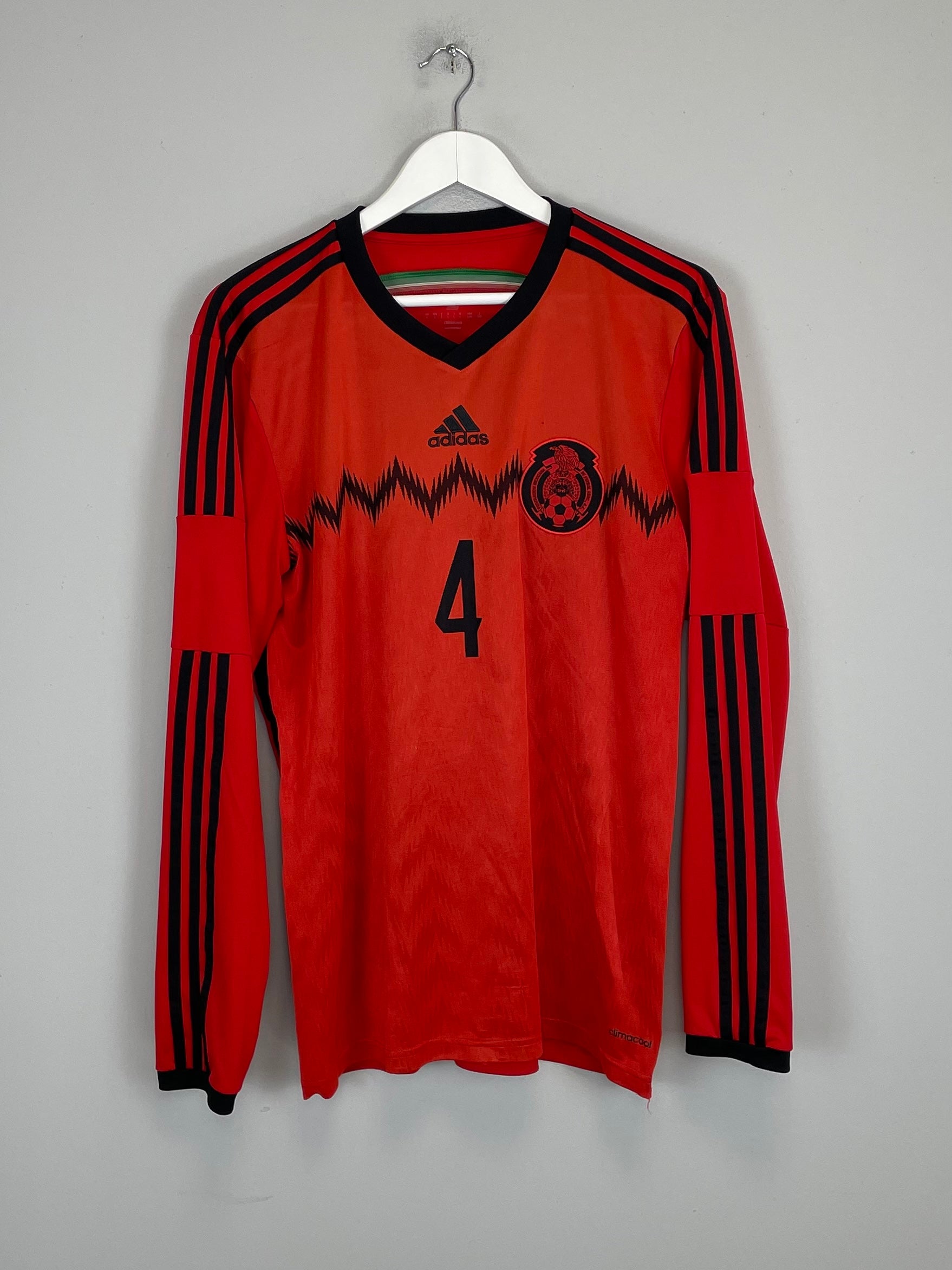 Shop 2014/15 MEXICO R.MARQUEZ #4 L/S AWAY SHIRT (L) ADIDAS, classic football shirts, vintage football shirts & retro soccer jerseys at Cult Kits