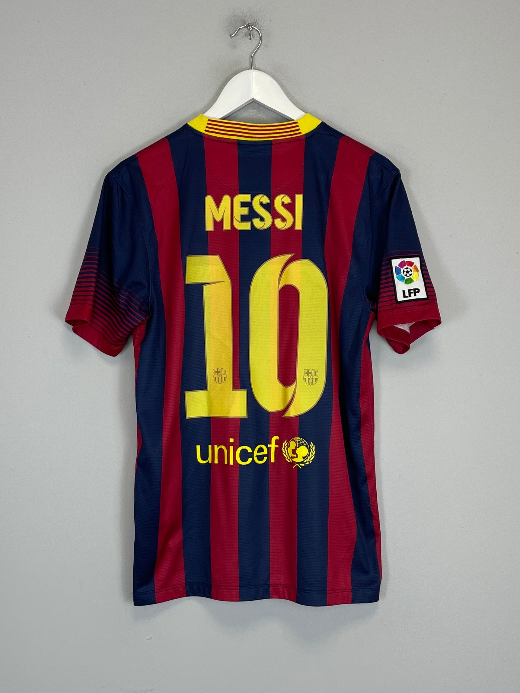 Shop 2013/14 BARCELONA MESSI #10 HOME SHIRT (S) NIKE, classic football shirts, vintage football shirts & retro soccer jerseys at Cult Kits
