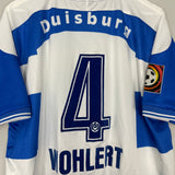1999/00 DUISBURG WOHLERT #4 *MATCH ISSUE* HOME SHIRT (XXL) UHLSPORT