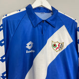 Shop 1992/93 RAYO VALLECANO #9 L/S #9 AWAY SHIRT (XL) LOTTO, classic football shirts, vintage football shirts & retro soccer jerseys at Cult Kits
