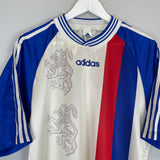 Shop 1996/97 LYON TEMPLATE SHIRT (M) ADIDAS, classic football shirts, vintage football shirts & retro soccer jerseys at Cult Kits