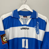 1999/00 DUISBURG WOHLERT #4 *MATCH ISSUE* HOME SHIRT (XXL) UHLSPORT