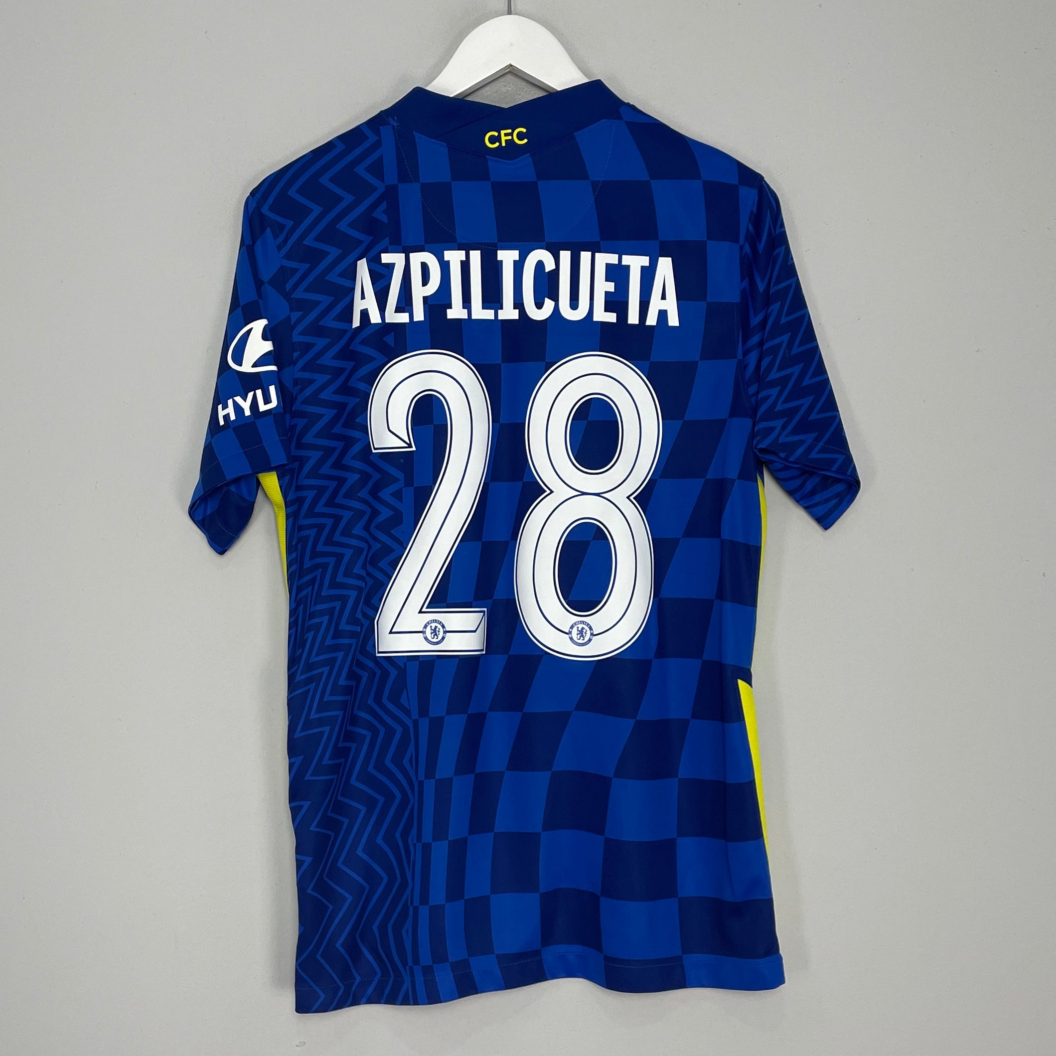 Shop 2021/22 CHELSEA AZPILICUETA #28 HOME SHIRT (M) NIKE, classic football shirts, vintage football shirts & retro soccer jerseys at Cult Kits