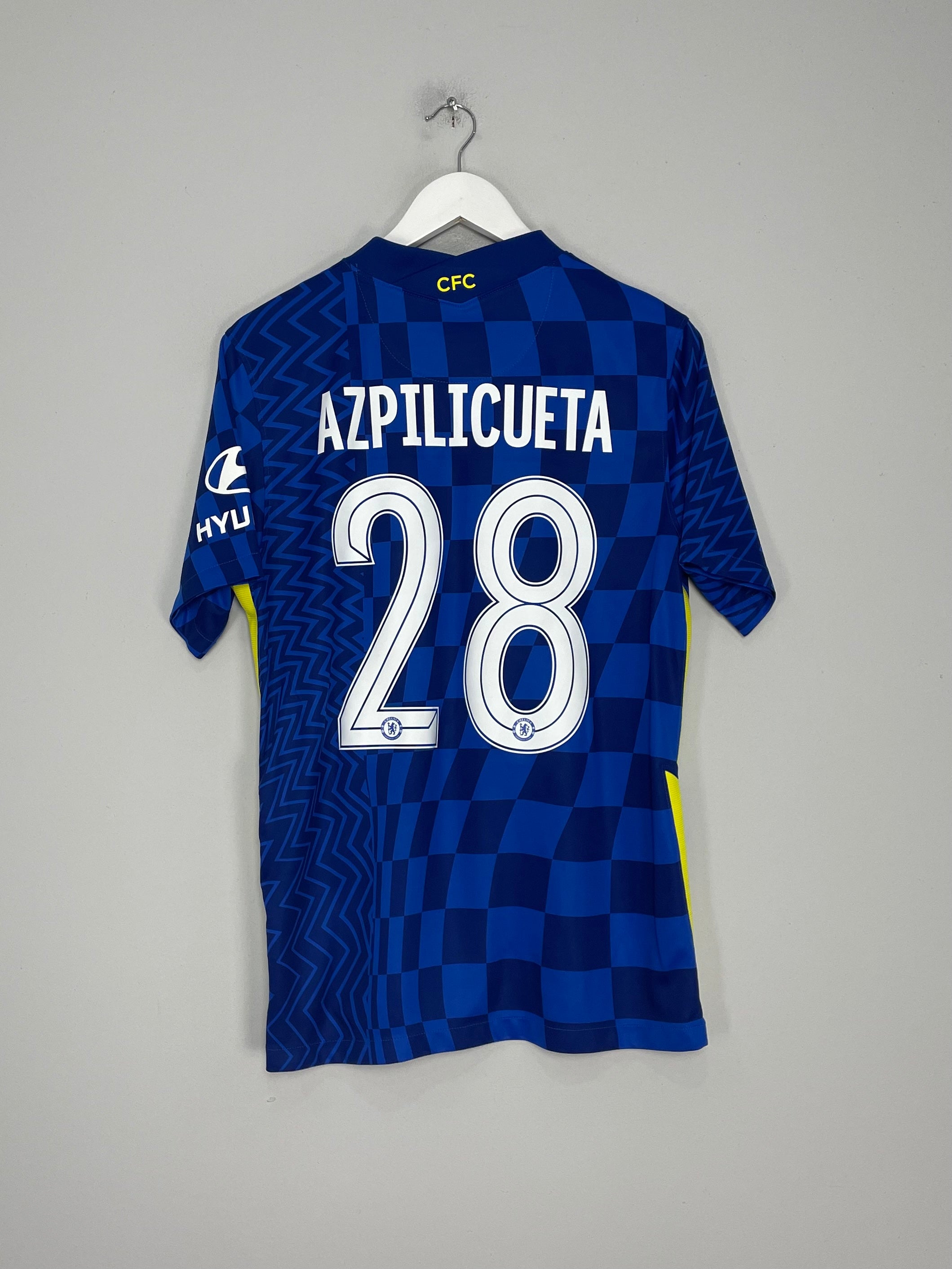 Shop 2021/22 CHELSEA AZPILICUETA #28 HOME SHIRT (M) NIKE, classic football shirts, vintage football shirts & retro soccer jerseys at Cult Kits