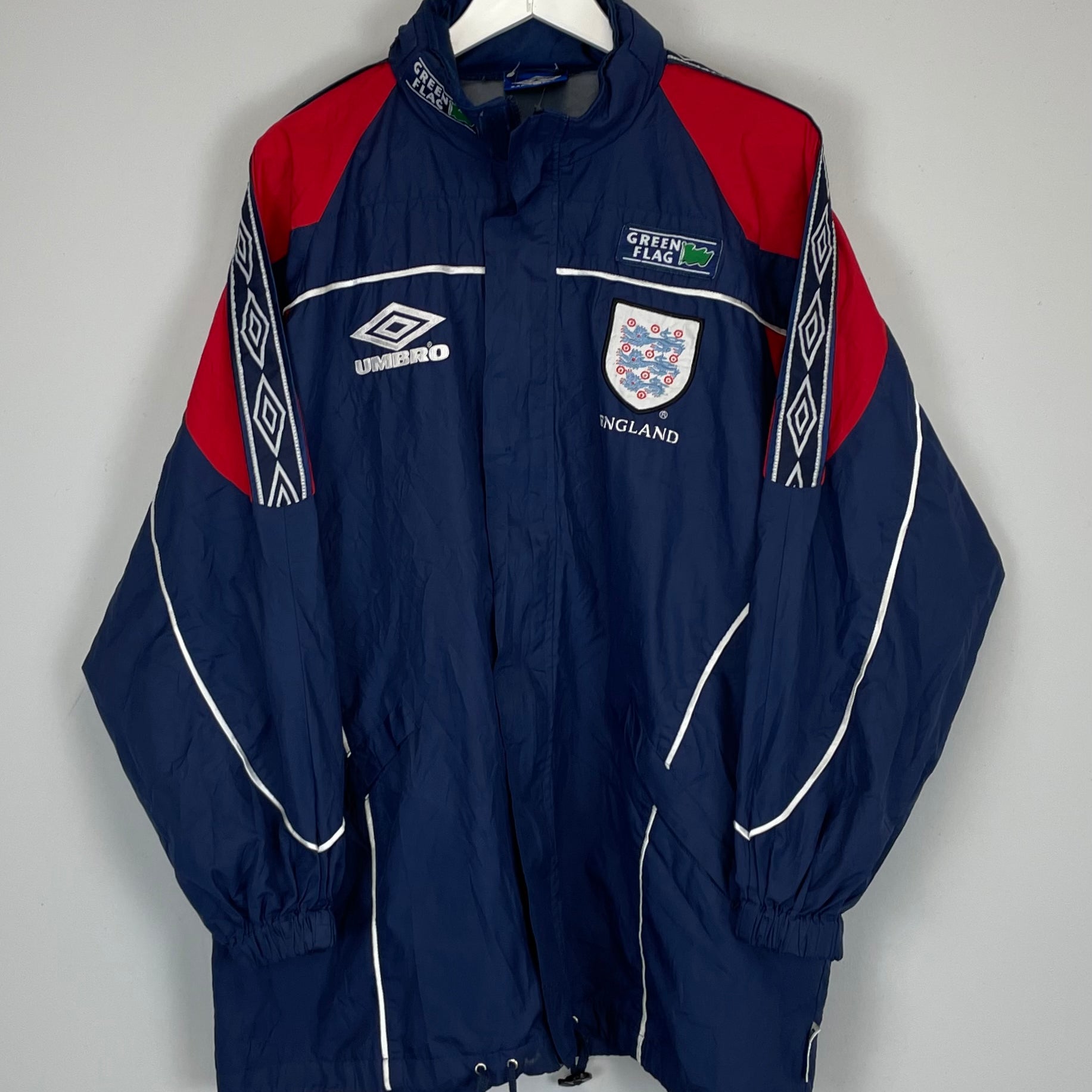 Shop 1998/00 ENGLAND JACKET (L) UMBRO, classic football shirts, vintage football shirts & retro soccer jerseys at Cult Kits