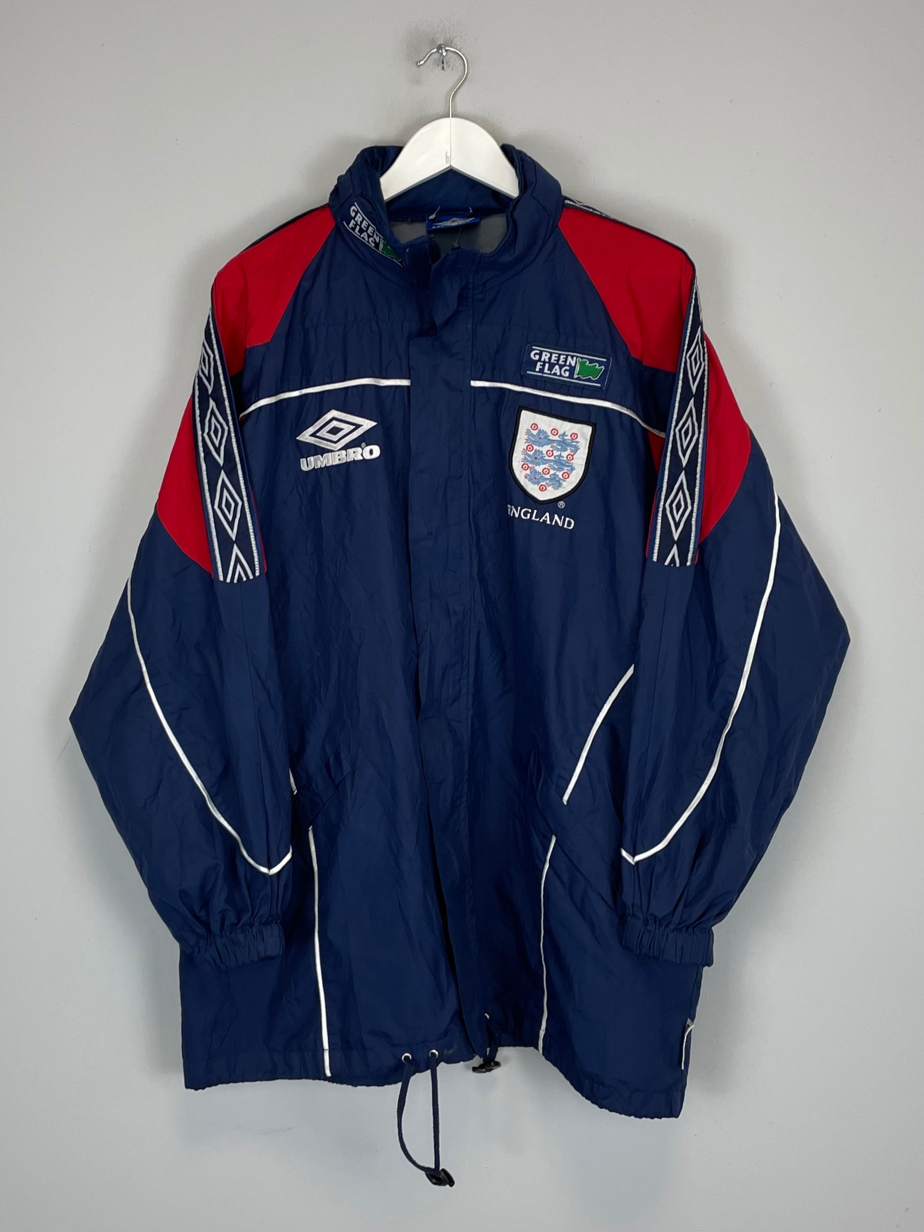 Shop 1998/00 ENGLAND JACKET (L) UMBRO, classic football shirts, vintage football shirts & retro soccer jerseys at Cult Kits