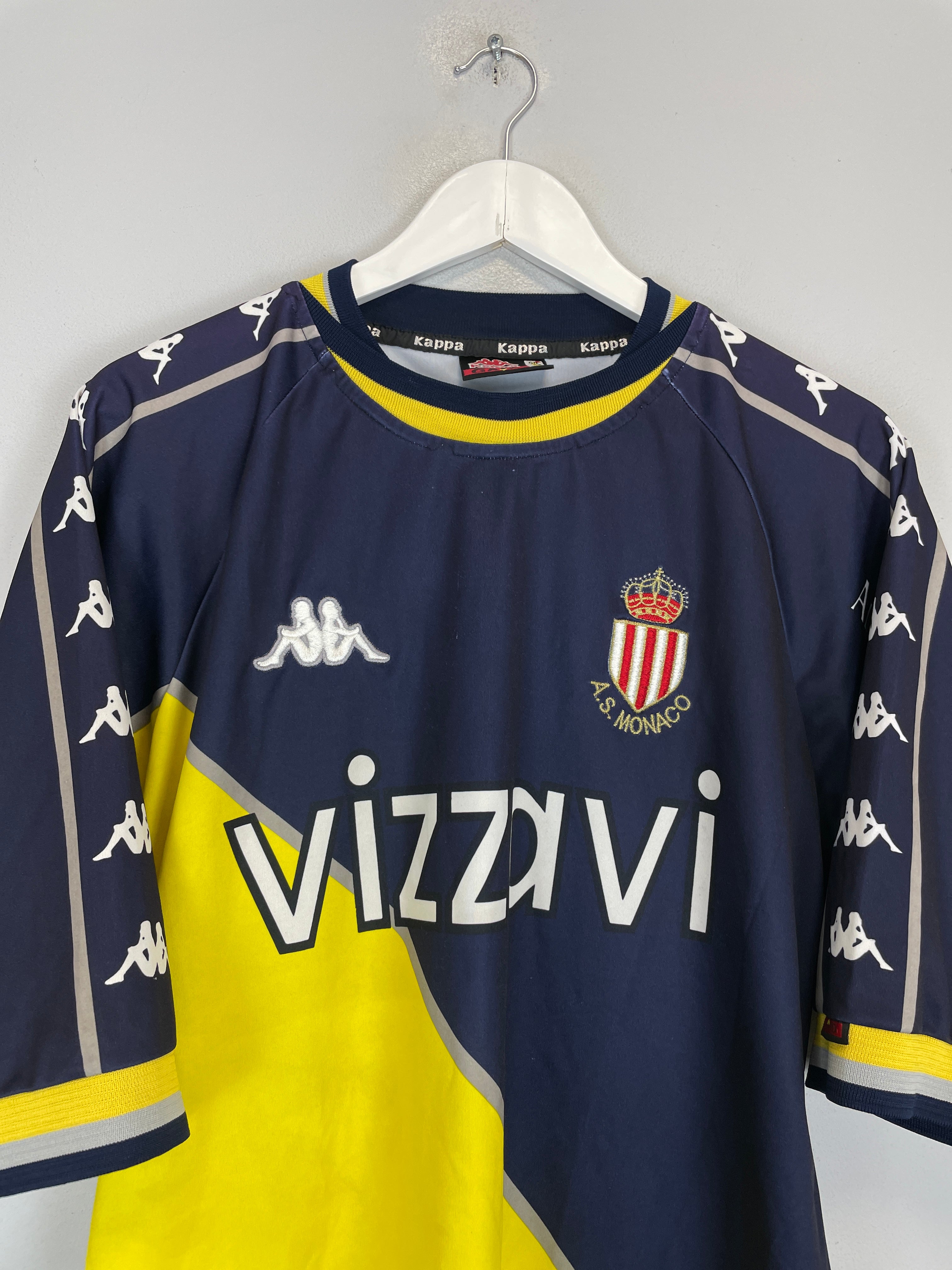 Shop 1999/00 MONACO AWAY SHIRT (L) KAPPA, classic football shirts, vintage football shirts & retro soccer jerseys at Cult Kits