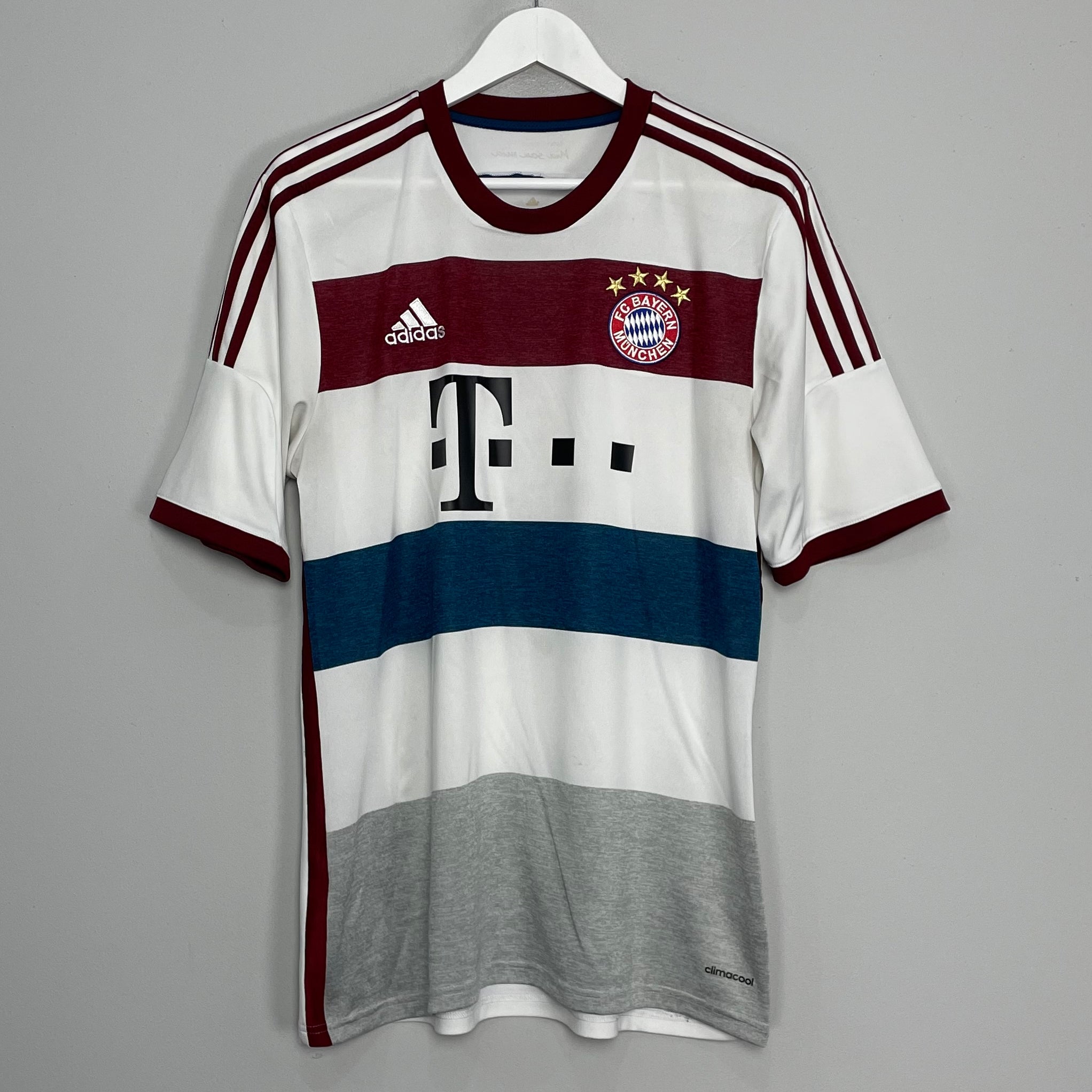 Shop 2014/15 BAYERN MUNICH AWAY SHIRT (L) ADIDAS, classic football shirts, vintage football shirts & retro soccer jerseys at Cult Kits