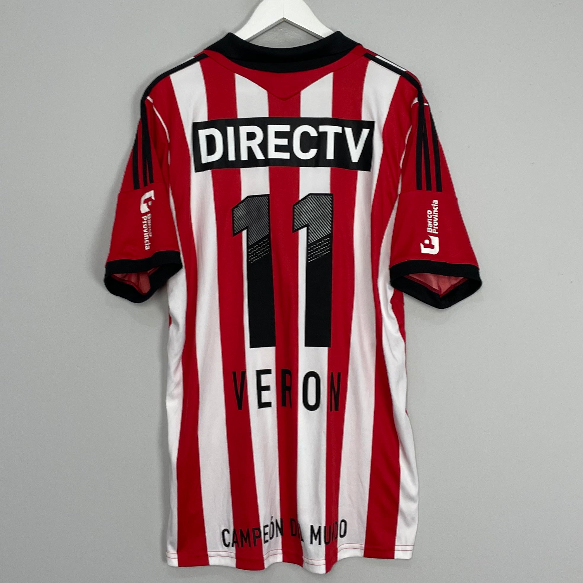 Shop 2013/14 ESTUDIANTES VERON #11 HOME SHIRT (XL) ADIDAS, classic football shirts, vintage football shirts & retro soccer jerseys at Cult Kits