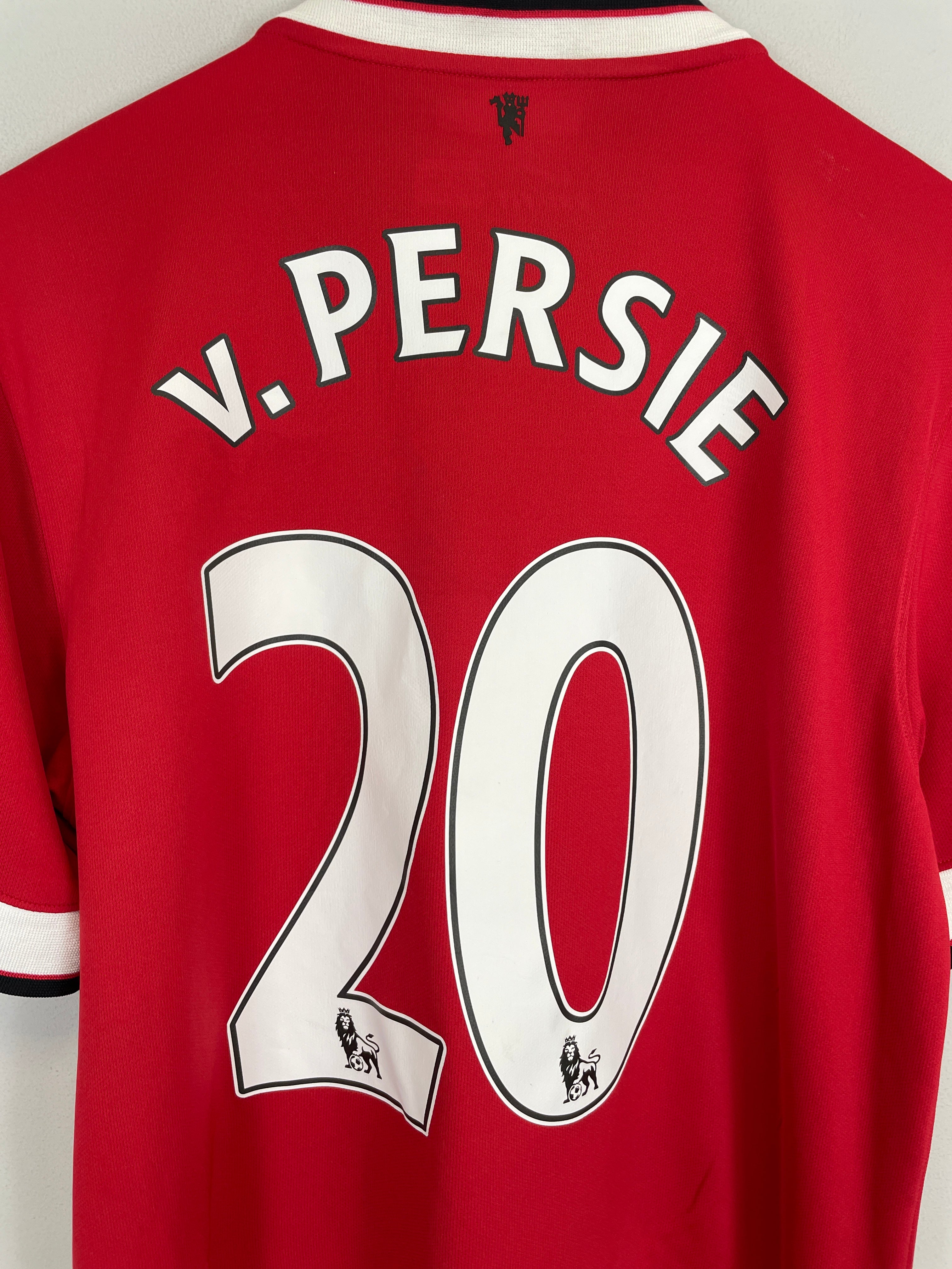 Shop 2014/15 MANCHESTER UNITED V.PERSIE #20 HOME SHIRT (M) NIKE, classic football shirts, vintage football shirts & retro soccer jerseys at Cult Kits