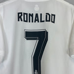 Shop 2015/16 REAL MADRID RONALDO #7 HOME SHIRT (L) ADIDAS, classic football shirts, vintage football shirts & retro soccer jerseys at Cult Kits