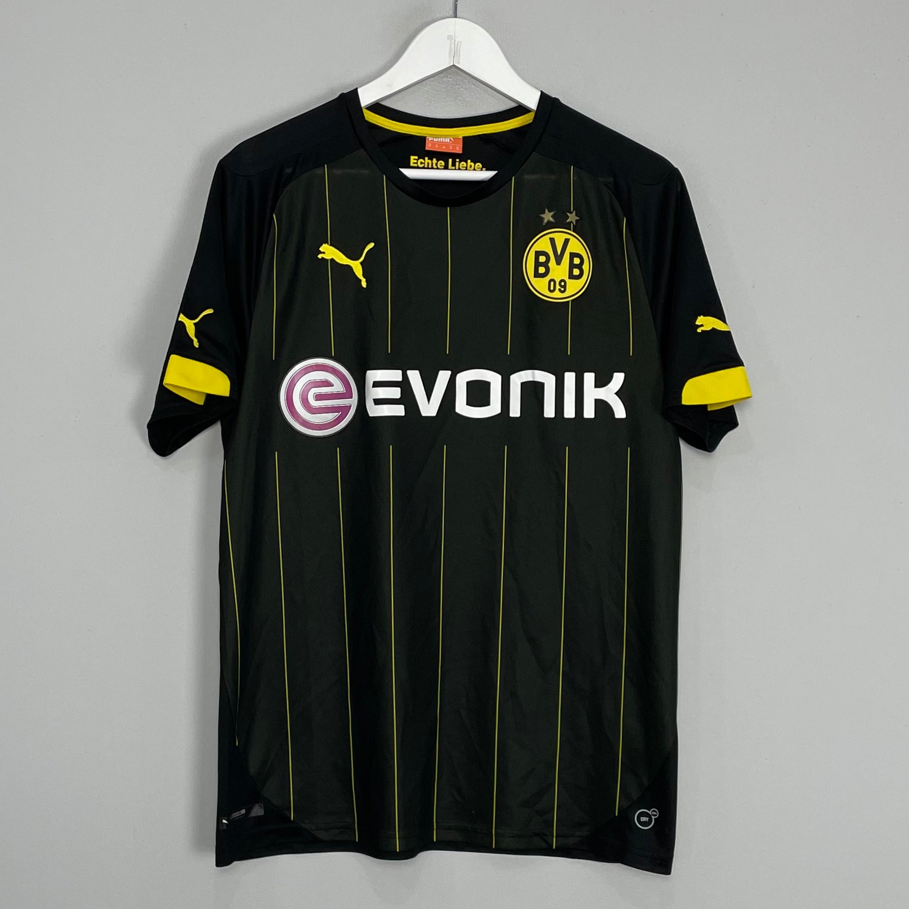 Shop 2014/15 DORTMUND AWAY SHIRT (M) PUMA, classic football shirts, vintage football shirts & retro soccer jerseys at Cult Kits