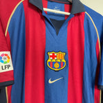 Shop 2001/02 BARCELONA HOME SHIRT (L) NIKE, classic football shirts, vintage football shirts & retro soccer jerseys at Cult Kits