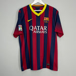 Shop 2013/14 BARCELONA MESSI #10 HOME SHIRT (XL) NIKE, classic football shirts, vintage football shirts & retro soccer jerseys at Cult Kits