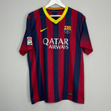 Shop 2013/14 BARCELONA MESSI #10 HOME SHIRT (XL) NIKE, classic football shirts, vintage football shirts & retro soccer jerseys at Cult Kits