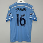 2015/16 NEW YORK CITY BRANDT #16 *SIGNED* HOME SHIRT (L) ADIDAS