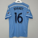 2015/16 NEW YORK CITY BRANDT #16 *SIGNED* HOME SHIRT (L) ADIDAS