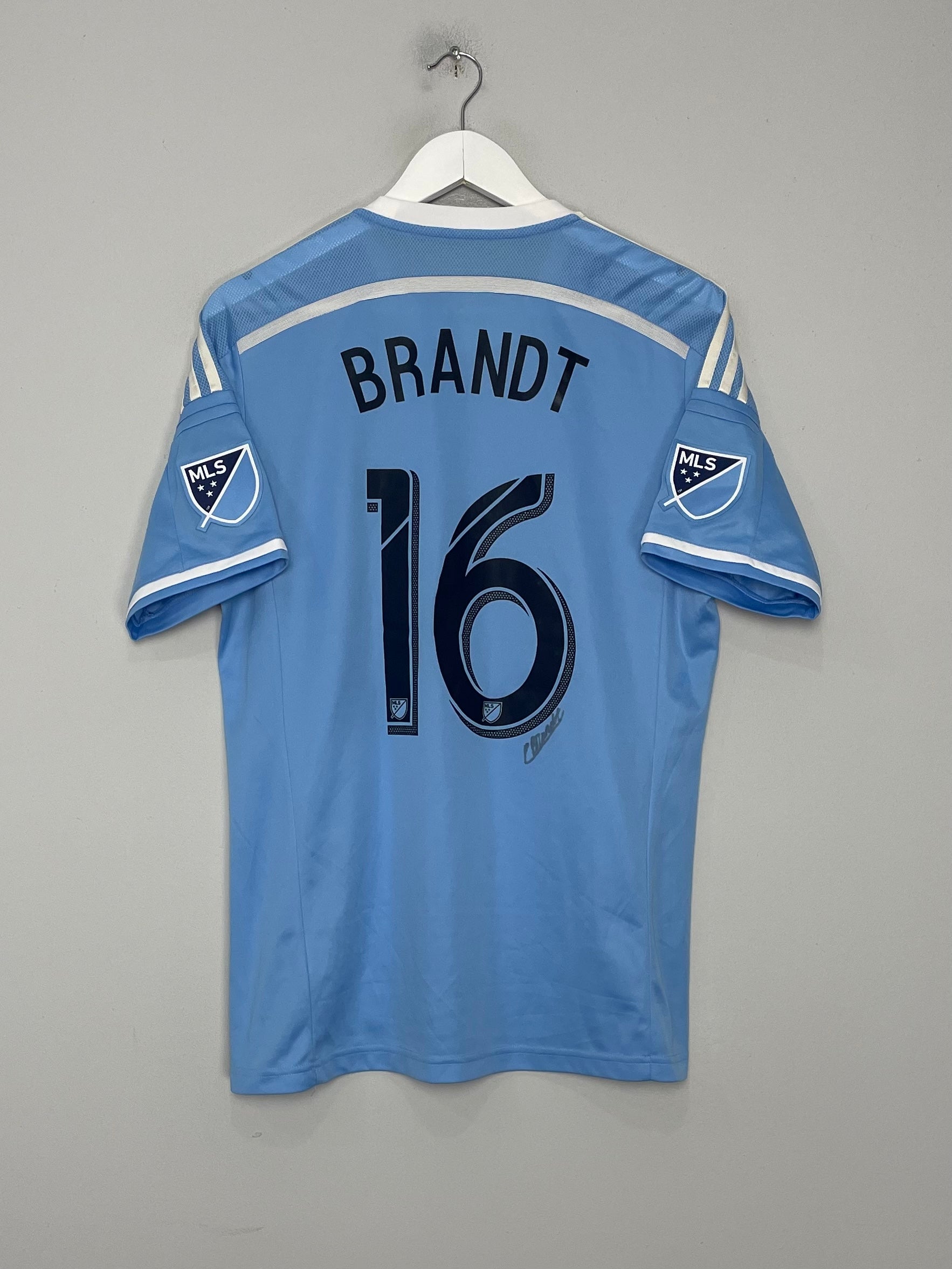 2015/16 NEW YORK CITY BRANDT #16 *SIGNED* HOME SHIRT (L) ADIDAS