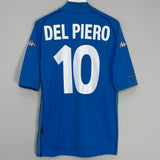 Shop 2002 ITALY DEL PIERO #10 HOME SHIRT (XL) KAPPA, classic football shirts, vintage football shirts & retro soccer jerseys at Cult Kits