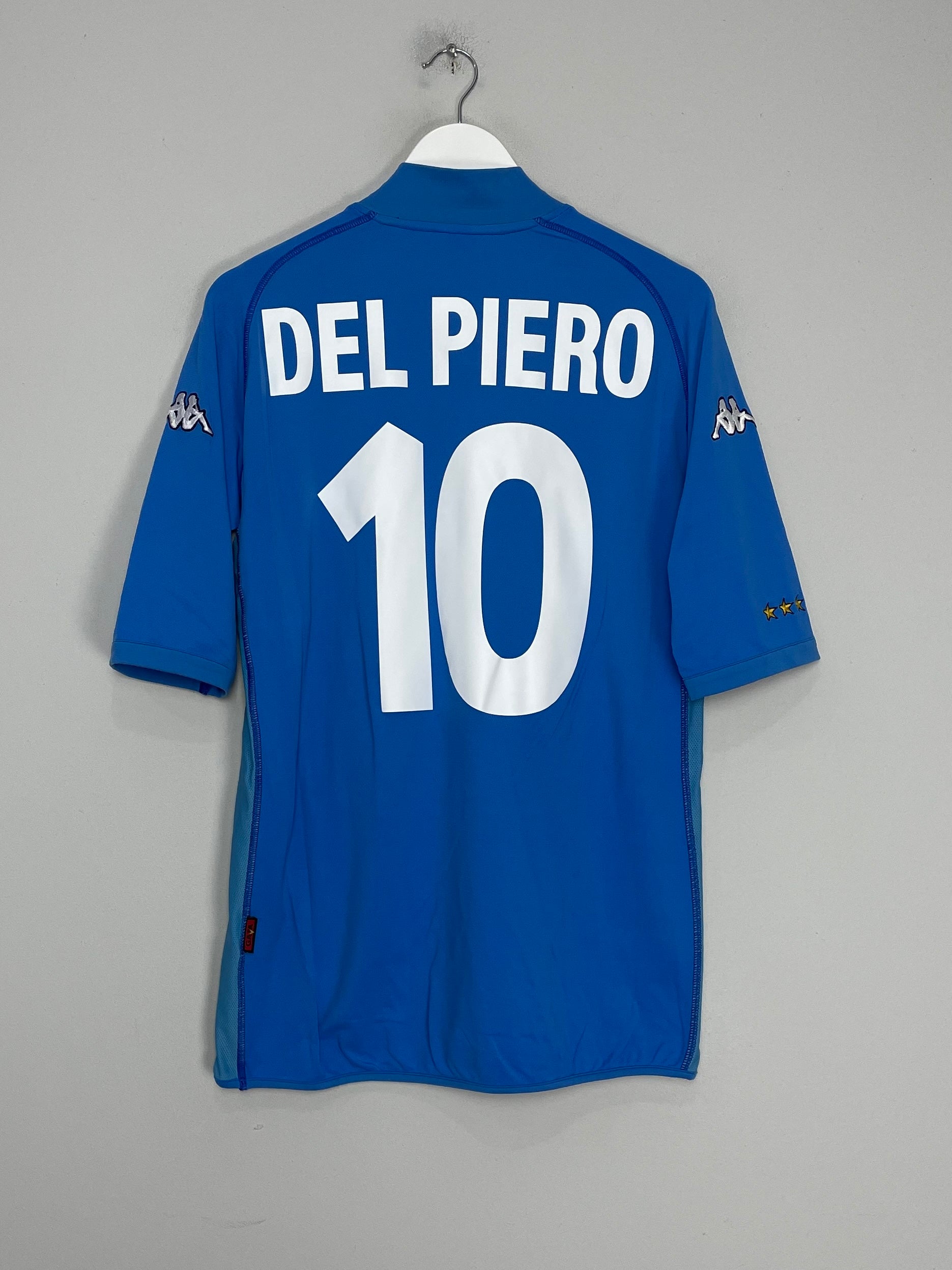 Shop 2002 ITALY DEL PIERO #10 HOME SHIRT (XL) KAPPA, classic football shirts, vintage football shirts & retro soccer jerseys at Cult Kits