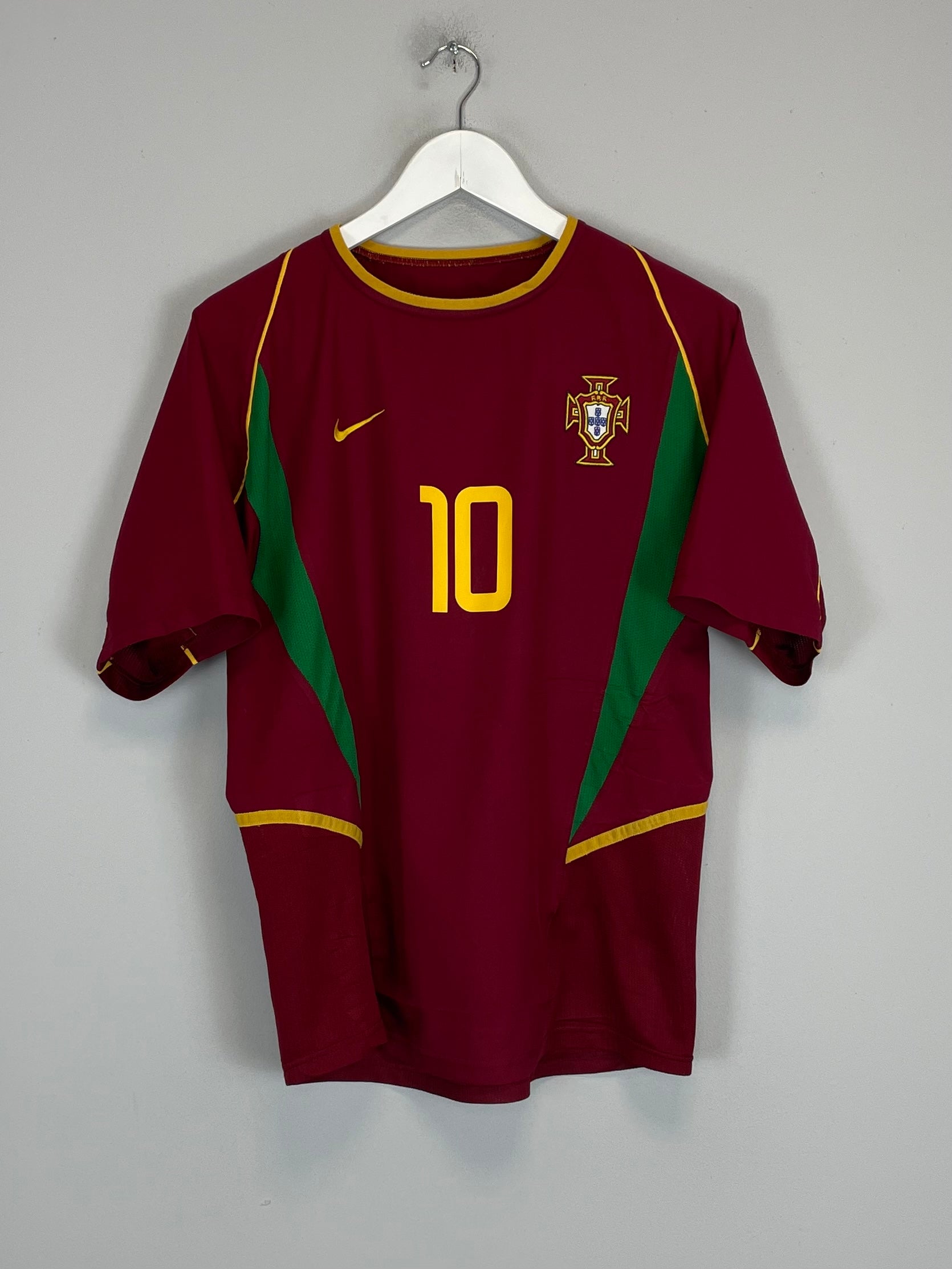 Shop 2002/04 PORTUGAL RUI COSTA #10 HOME SHIRT (S) NIKE, classic football shirts, vintage football shirts & retro soccer jerseys at Cult Kits